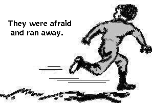 afraid and runningBOY